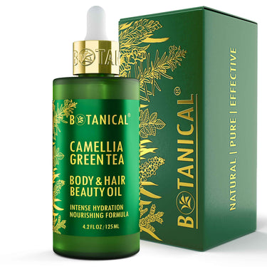 Hair & Body Beauty Oil - Head Spa & Skin Detox - Camellia & Green Tea - Intense Hydration